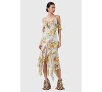 AllSaints Grace Dress Adena Soft Pink size 8 | Midi Dresses Outlet | Women | Pink 8
