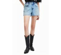 AllSaints Hailey Denim Short Light Indigo size 4 | Shorts Outlet | Women | Blue 4