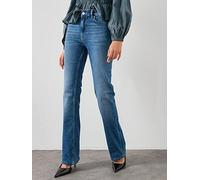 AllSaints Haldan Slim Fit Bootcut Jeans, Mid Wash, Size 26, Women Mid Wash