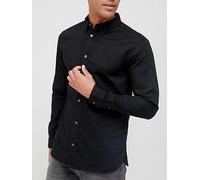 AllSaints Hawthorne Long Sleeve Shirt, Black, Size Xs, Men Black