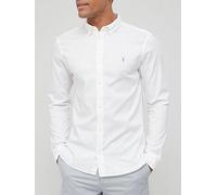 AllSaints Hawthorne Long Sleeve Shirt, White, Size S, Men White