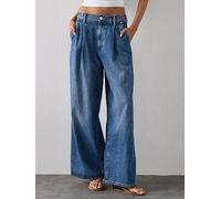 AllSaints Haze Pleat Jean, Blue, Size 32, Women Blue