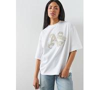 AllSaints Icon Amelie Tee, White, Size S, Women White
