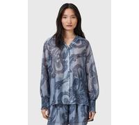 AllSaints Isla Shirt Lita Denim Blue size 10 | Button-Down Shirts Outlet | Women | Blue 10