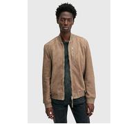 AllSaints Kemble Suede Bomber Acre Brown size L | Leather Jackets Outlet | Men | Brown L