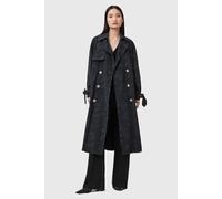AllSaints Kiki Camo Trench Ink Blue size M | Double Breasted Coats Outlet | Women | Blue M