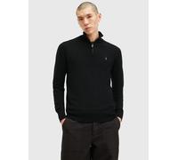 AllSaints Kilburn Funnel Neck Zip Knitted Jumper, Black, Size Xl, Men Black