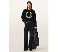 AllSaints Kismet Jumper, Black/White, Size L, Women Black/White