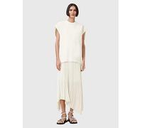 AllSaints Leia Harley 2-in-1 Midi Dress, White, Size S, Women White