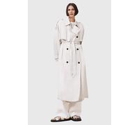 AllSaints Linnie Trench Stone White size L | Double Breasted Coats Outlet | Women | White L