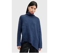 AllSaints Lock Roll Neck Midnight Blue size S | Knitted Sweaters Outlet | Women | Blue S