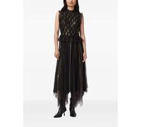 AllSaints Lola ruffled tiered dress - Black 10