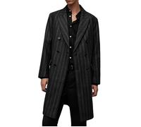 AllSaints Lovell Coat Charcoal size 54 | Double Breasted Coats Outlet | Men | Black 54