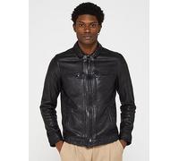 AllSaints Luck Leather Jacket- Black, Black, Size M, Men Black