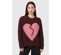 AllSaints Luvheart Crew Oxblood Red/pink size M | Sweaters Outlet | Women | Red M