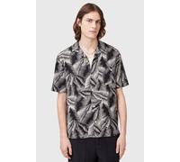 AllSaints Marseille Ss Shirt Pebblestone Grey size XL | Casual Shirts Outlet | Men | Gray XL