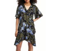AllSaints Meagan Batu Dress Deep Khaki Green size 4 | Midi Dresses Outlet | Women | Brown 4