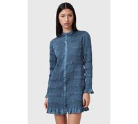 AllSaints Meg Mini Dress Oyster Blue size 4 | Mini Dresses Outlet | Women | Blue 4