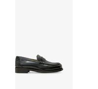 Allsaints Mens Allsaints Bloom Leather Penny Loafers Black Eur 45 / 11 UK Men