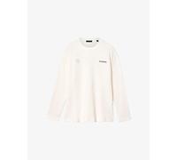 Allsaints Mens Allsaints Emblem Branded Cotton T-Shirt Cottage White 2XL