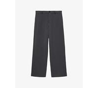 Allsaints Mens Allsaints Halla Relaxed-Fit Wide-Leg Stretch-Woven Trousers Charcoal Grey 32