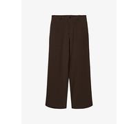 Allsaints Mens Allsaints Halla Relaxed-Fit Wide-Leg Stretch-Woven Trousers Taupe Brown 28