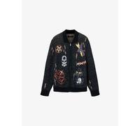 Allsaints Mens Allsaints Meller Jacquard-Motif Knitted Cardigan Black M