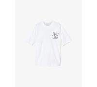 Allsaints Mens Allsaints Mixtape Relaxed-Fit Cotton T-Shirt Optic White XL