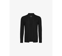 Allsaints Mens Allsaints Mode Ramskull-Embroidered Merino-Wool Cardigan Black XS