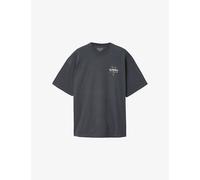 Allsaints Mens Allsaints Pentacle Branded Cotton-Jersey T-Shirt Washed Black XS