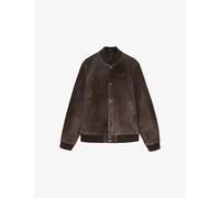 AllSaints Stafford Bomber Jacket, Brown, Size M, Men Brown