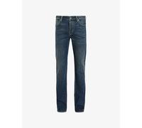 Allsaints Mens Indigo Blue Iggy Straight-leg Slim-fit Denim Jeans 32