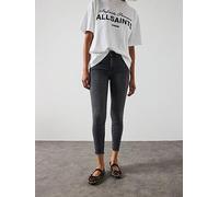 AllSaints Miller Push Up Jeans, Black, Size 28, Women Black