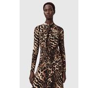AllSaints Mina Dress Pardus Honey Brown size 2 | Maxi Dresses Outlet | Women | Brown 2