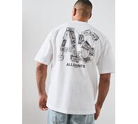 AllSaints Mixtape Back Print Graphic T-Shirt, White, Size S, Men White