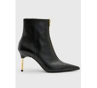 AllSaints Natasha Leather Stiletto Heel Ankle Boots