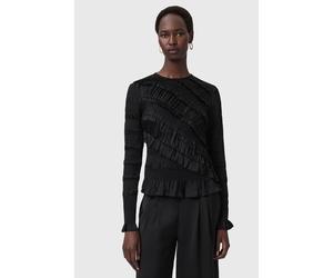 AllSaints Nyla Ls Top Black size 6 | Blouses Outlet | Women | Black 6