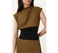 AllSaints Oakleigh Suede Belt Beige size S/M | Outlet | Women | Brown S/M
