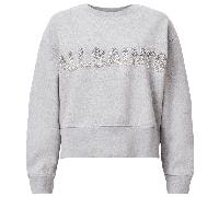 AllSaints Pearl Separo Sequin Sweatshirt - M, BLACK