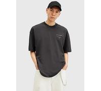 AllSaints Redact Crew T-Shirt, Black, Size L, Men Black