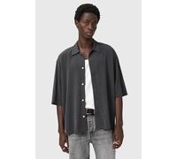 AllSaints Rialto Ss Shirt Raven Grey size XL | Casual Shirts Outlet | Men | Gray XL