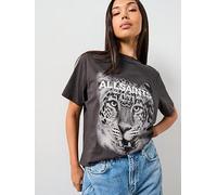 AllSaints Roar Tommi T-Shirt, Black, Size M, Women Black