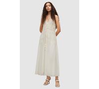 AllSaints Robyn Emb Dress Off White size 6 | Maxi Dresses Outlet | Women | White 6