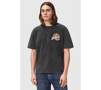 AllSaints Roque Ss Crew Washed Black size M | Basic T-Shirts Outlet | Men | Black M