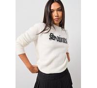 AllSaints Saint Crew - White, White, Size L, Women White