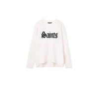 AllSaints Saints Crew Chalk White/black size M | Knitted Sweaters Outlet | Women | White M