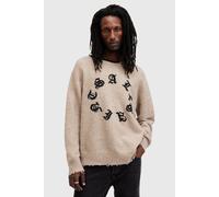 AllSaints Scripture Crew Taupe Brown size XS | Sweaters Outlet | Men | Black XS