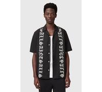 AllSaints Scripture Ss Shirt Faded Black size XL | Casual Shirts Outlet | Men | Black XL