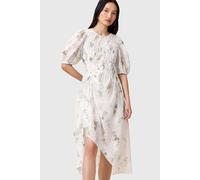 AllSaints Serene Dress Laci Ecru White size 4 | Midi Dresses Outlet | Women | Brown 4