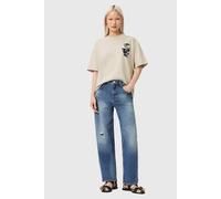 AllSaints Snakehead Etta Tee Almond White size M | Shirts Outlet | Women | Brown M